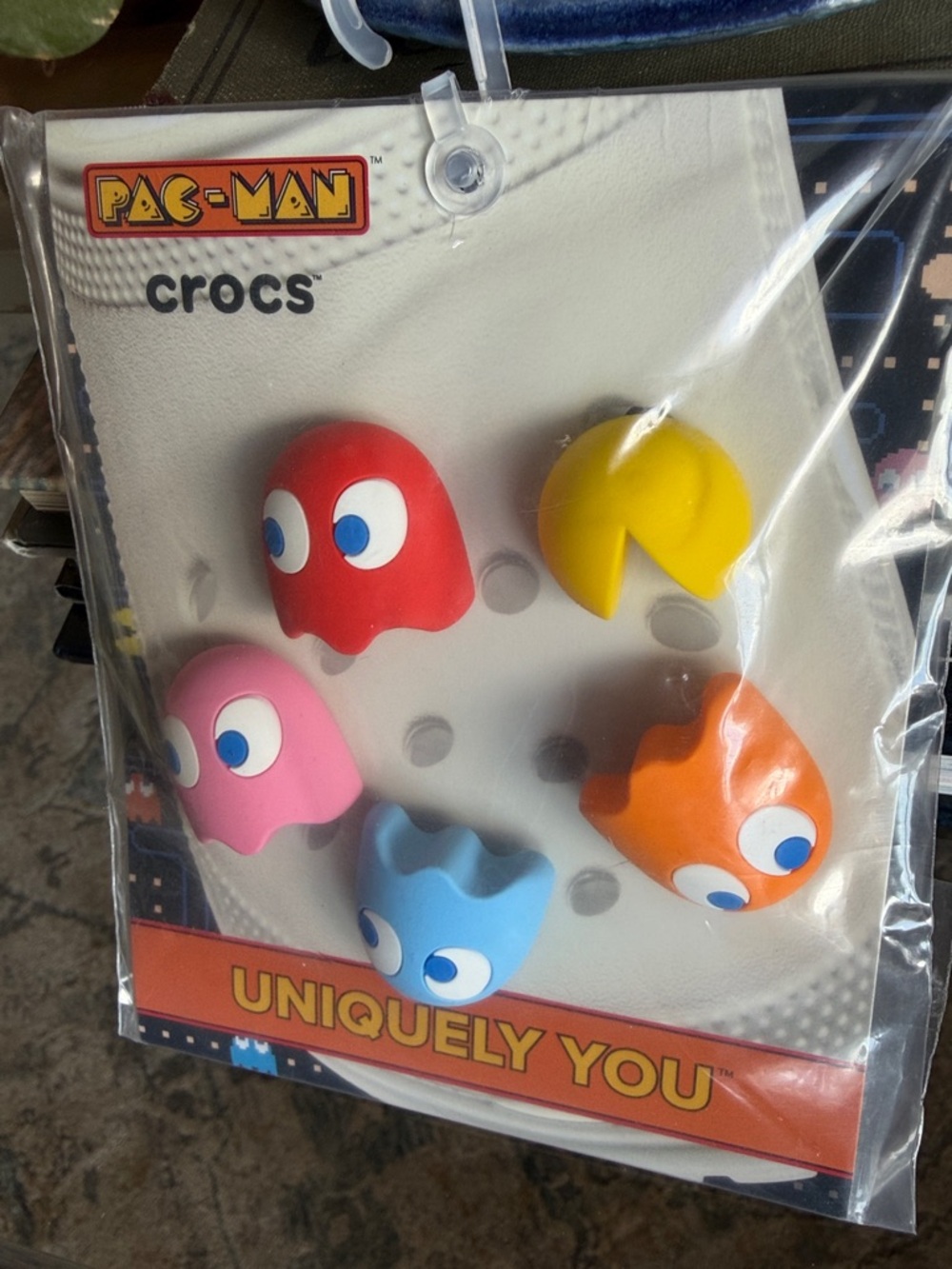 PAC-MAN arcade Jibbitz Crocs Charms Pac-Man Ghost Icon Set 80’s retro uniquely